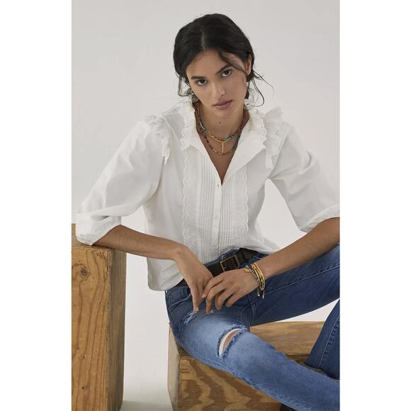 NEW Anthropologie Pilcro The Slim Boyfriend Distressed Jeans - 32 Waist - Picture 3 of 11